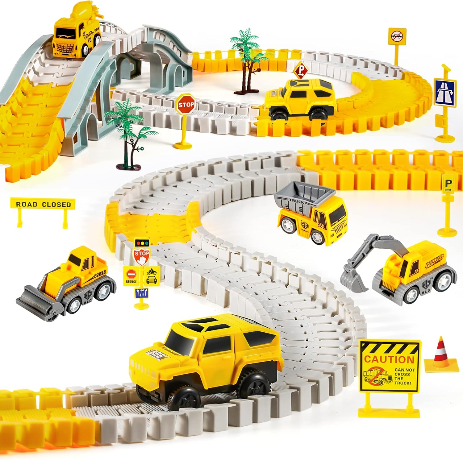 kizplays 260 pcs construction race tracks for kids toys kizplays 260 pcs construction race tracks for kids toys