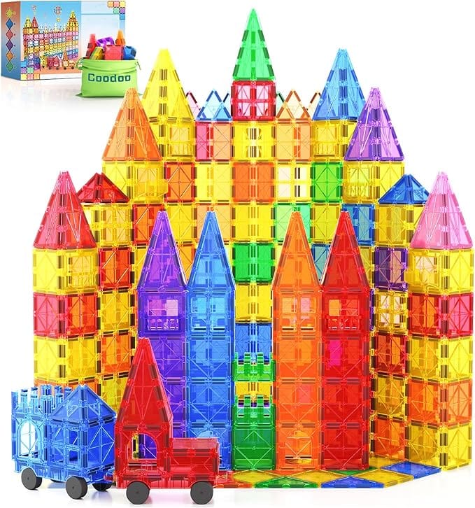 100pcs magnetic tiles stem building toys set with 2 cars 100pcs magnetic tiles stem building toys set with 2 cars