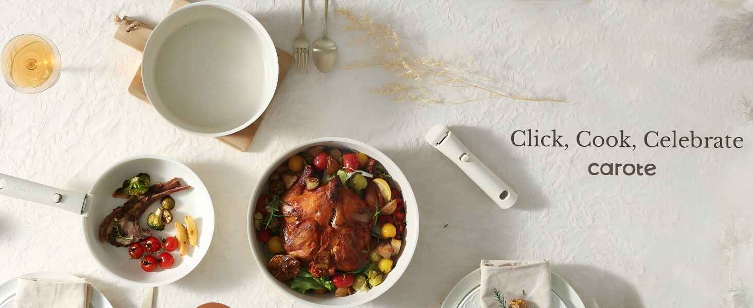 11 pcs kitchen cookware sets with detachable handle